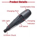 Cacciavite avvitatore elettrico ricaricabile USB senza fili 3.6V + 10 punte
