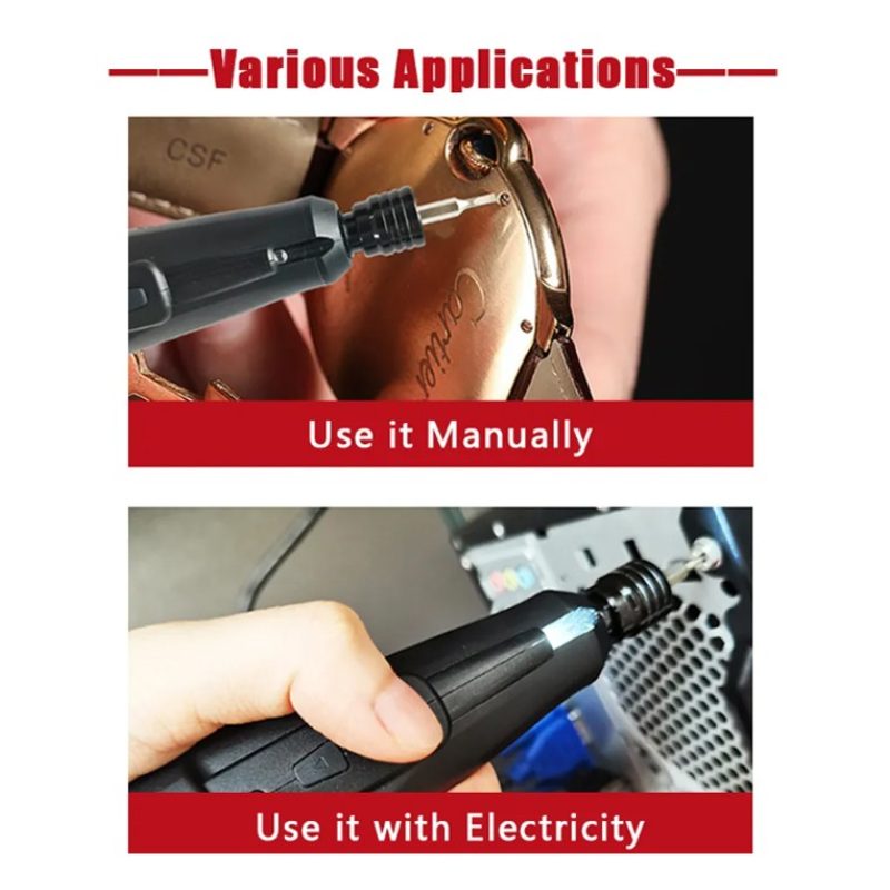 Andowl Cacciavite avvitatore elettrico ricaricabile USB senza fili ...