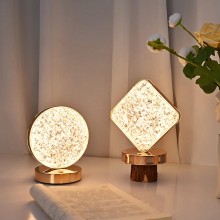 Lampada da tavolo led ricaricabile USB Touch luce dimmerabile bar pub hotel oro