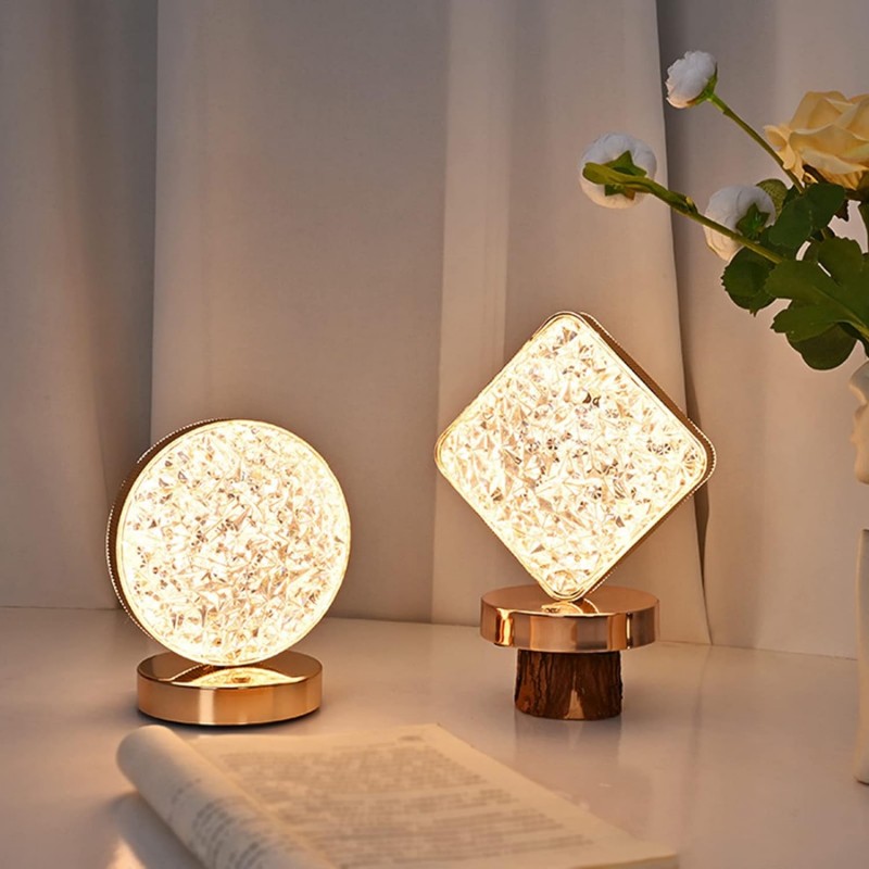 Andowl Lampada da tavolo led ricaricabile USB Touch luce dimmerabil...