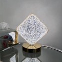 Lampada da tavolo led ricaricabile USB Touch luce dimmerabile bar pub hotel oro