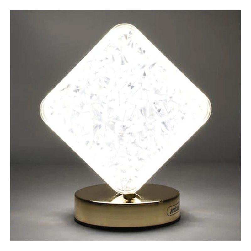 Andowl Lampada da tavolo led ricaricabile USB Touch luce dimmerabil...