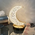 Lampada da tavolo led ricaricabile USB Touch luce dimmerabile bar pub oro luna