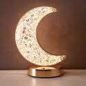 Lampada da tavolo led ricaricabile USB Touch luce dimmerabile bar pub oro luna