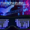 Occhiali led luminosi Bluetooth personalizzabile futuristici feste rave party