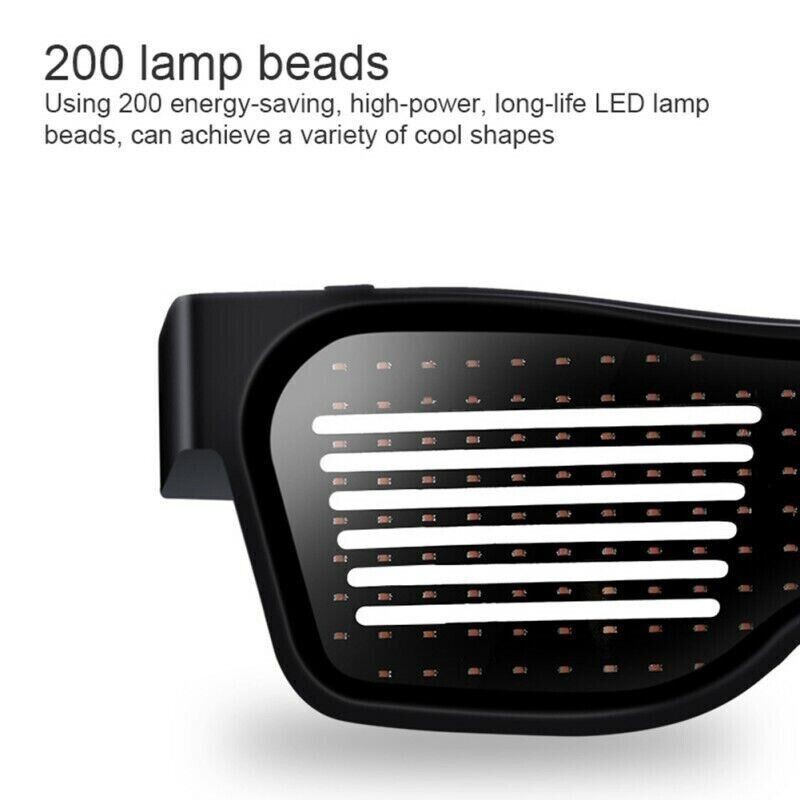 Hongu Occhiali led luminosi Bluetooth personalizzabile futuristici ...
