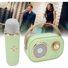 Mini cassa portatile speaker wireless microfono bluetooth altoparlante 6 effetti
