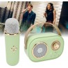 Hongu Mini cassa portatile speaker wireless microfono bluetooth alt...