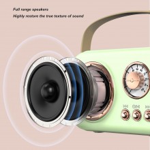 Mini cassa portatile speaker wireless microfono bluetooth altoparlante 6 effetti