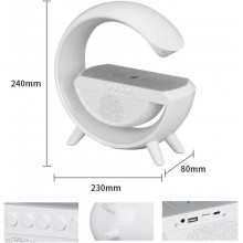 Lampada LED RGB con Ricarica Wireless Bluetooth Speaker Ricaricabile Radio FM SD