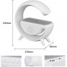 Hongu Lampada LED RGB con Ricarica Wireless Bluetooth Speaker Ricar...