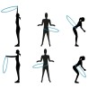 Hula Hoop in schiuma componibile smontabile addominali e fianchi perfetti 95 cm