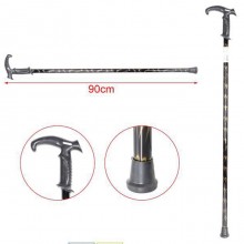 Bastone Da Passeggio Per Anziani Disabili lunghezza 90cm idea Nero e argento