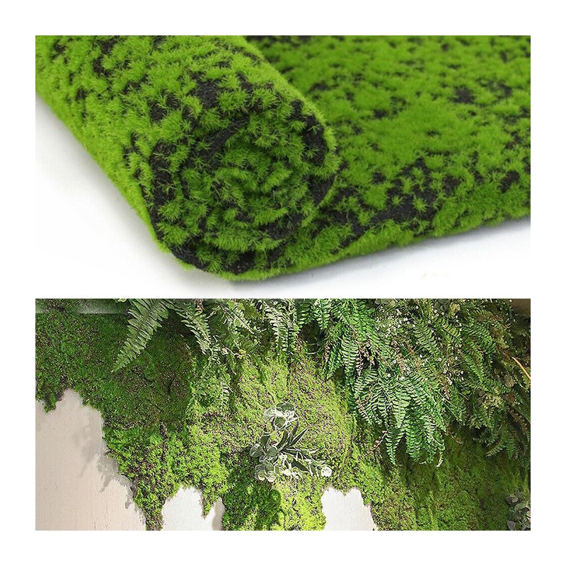 Erba Artificiale Tappeto Finto Muschio Manto Erboso Fai da Te Sintetico 1mx1m