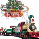 Trenino natalizio sotto albero treno elettrico luci suoni locomotiva natale 94cm