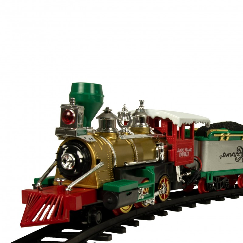 Hongu Trenino Natalizio Sotto Albero Treno Elettrico Luci Suoni Loc Natale 94cm Decorazioni Natalizie Hongu 8056378731321