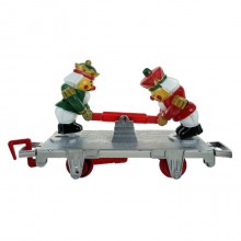 Trenino natalizio sotto albero treno elettrico luci suoni locomotiva natale 94cm