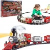 Hongu Trenino natalizio sotto albero treno elettrico luci suoni e f...