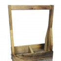 Cassetta Portabottiglie in Legno 2 Posti Scomparti per Vino Scatola box 36x21 cm