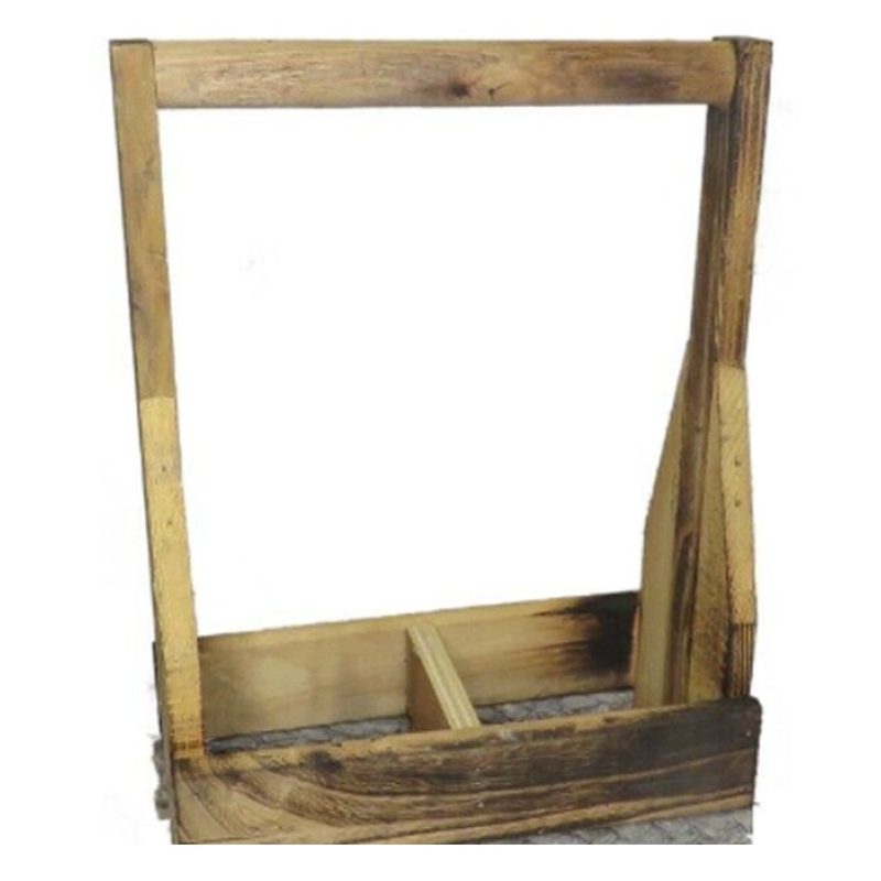Cuorifoglio Cassetta Portabottiglie in Legno 2 Posti Scomparti per ...