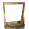 Cuorifoglio Cassetta Portabottiglie in Legno 2 Posti Scomparti per ...