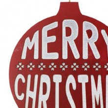 Cartello Di Benvenuto Porta D'Ingresso legno rosso decorativo appendere Natale