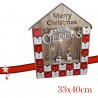 FGF Calendario Avvento di Natale Casetta in Legno 24 Cassetti Decor...
