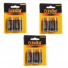 3 pacchetti 6 batterie torcia D torcione lunga durata 1,5V pile batteria pila