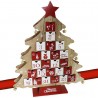FGF Calendario Avvento albero di Natale in Legno 24 Cassetti Decora...