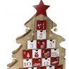FGF Calendario Avvento albero di Natale in Legno 24 Cassetti Decora...