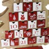 FGF Calendario Avvento albero di Natale in Legno 24 Cassetti Decora...