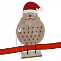 Calendario Avvento in Legno con 24 Cassetti Slitta 41x33cm decorazioni natalizie