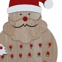Calendario Avvento in Legno con 24 Cassetti Slitta 41x33cm decorazioni natalizie
