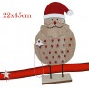 FGF Calendario Avvento in Legno con 24 Cassetti Slitta 41x33cm deco...