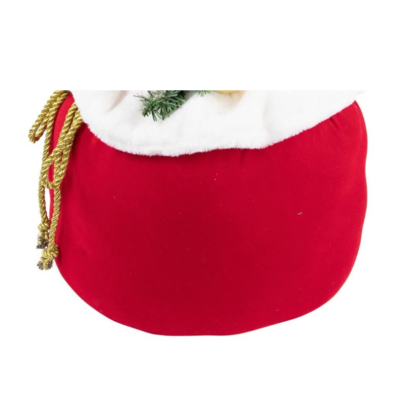 FGF Piccolo Albero di Natale 60cm con catena Luci a LED e Decorazio...