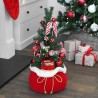 FGF Piccolo Albero di Natale 60cm con catena Luci a LED e Decorazio...