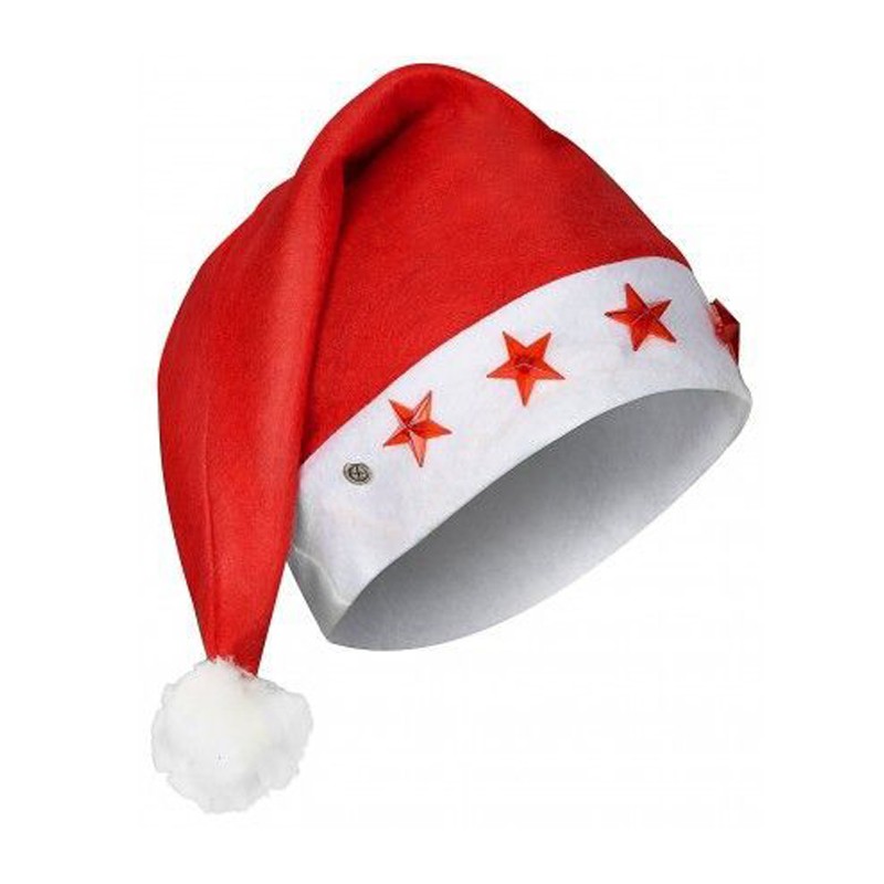 Cappello di Babbo Natale 12 pz luci Led Luminoso feste Travestimento accessorio