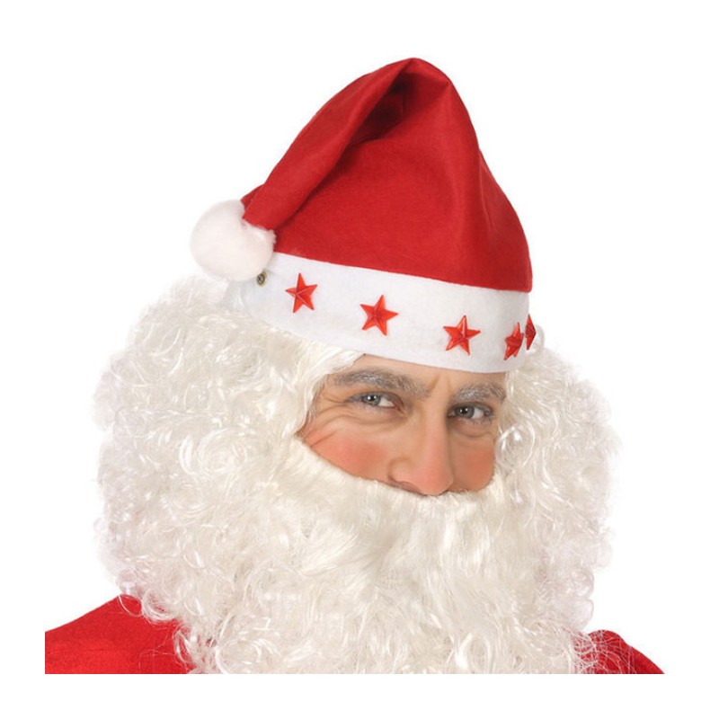 FGF Cappello di Babbo Natale 12 pz luci Led Luminoso feste Travesti...