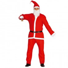 Costume Da Babbo Natale da Uomo Adulto Taglia Unica Santa Claus travestimento