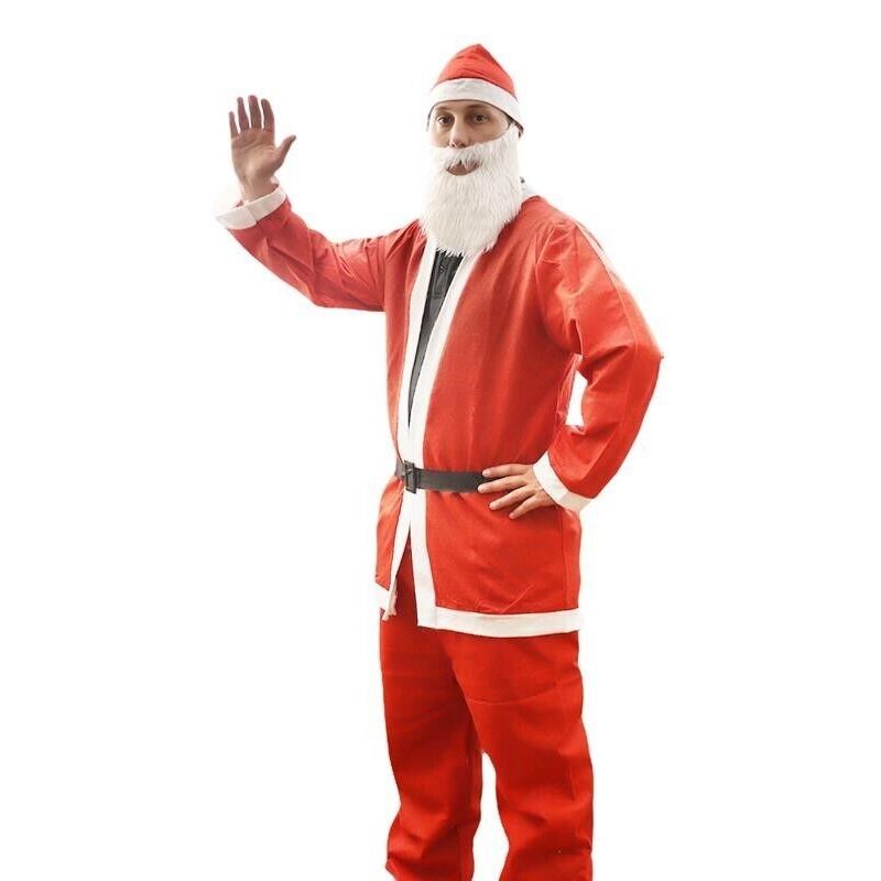 Hongu Costume Da Babbo Natale da Uomo Adulto Taglia Unica Santa Cla...