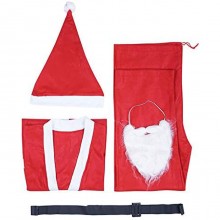 Costume Da Babbo Natale da Uomo Adulto Taglia Unica Santa Claus travestimento