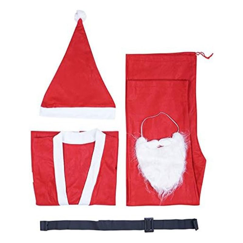 Hongu Costume Da Babbo Natale da Uomo Adulto Taglia Unica Santa Cla...