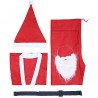 Hongu Costume Da Babbo Natale da Uomo Adulto Taglia Unica Santa Cla...