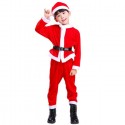 Costume bimbo vestito Babbo Natale varie taglie con cappello Santa Claus 1-8 anni