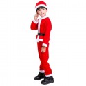 Costume bimbo vestito Babbo Natale varie taglie con cappello Santa Claus 1-8 anni