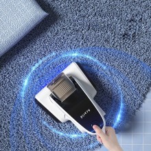 Aspirapolvere senza fili ricaricabile con luce UV acari batteri tappeti pulizia