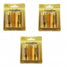 3 pacchetti 6 batterie C mezza torcia lunga durata pile batteria pila torce