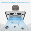 Aspirapolvere senza fili ricaricabile con luce UV acari batteri tappeti pulizia