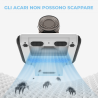 Hongu Aspirapolvere senza fili ricaricabile con luce UV acari batte...