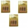 3 pacchetti 6 batterie D mezza torcia lunga durata pile batteria pila torce